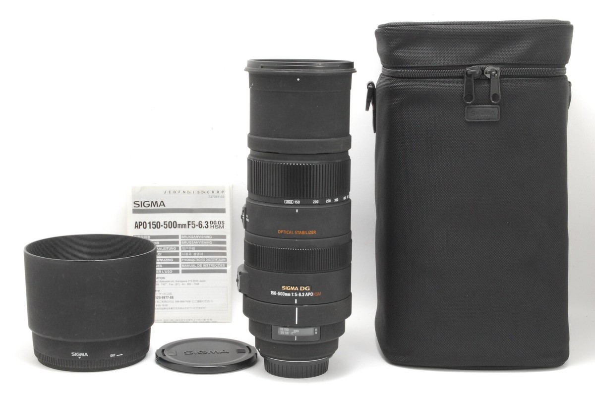 ★美品★ SIGMA EX 150-500mm APO DG OS HSM Amazon.com : Sigma 150-500mm f/5-6.3 Auto Focus APO DG OS