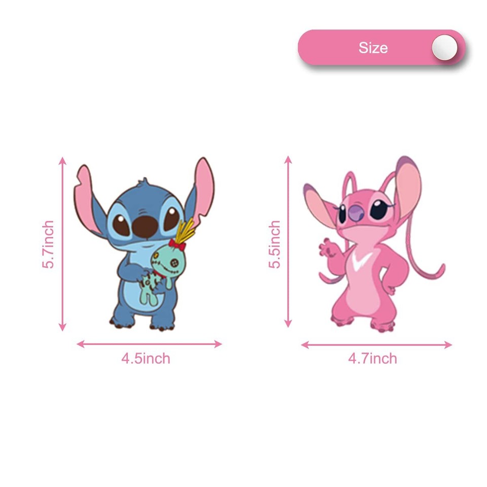 30pcs Pink Lilo and Stitch Party Swirl Decorations,Girl Lilo and Stitch