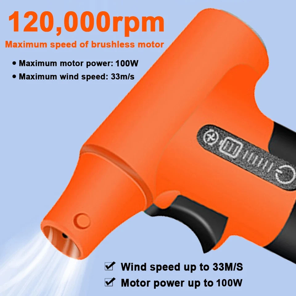 Brushless Jet Fan 120000RPM High Power Turbofan Dust Blower Compressed - Image 2 of 4