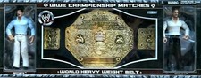 wwe wwf ljn classic superstars championship belt w/batista & triple h figures