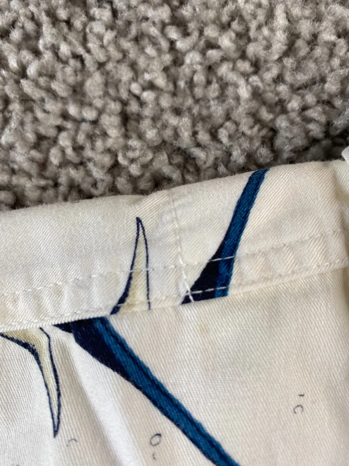 Michael Austin Button Up Shirt Adult Medium White Fishing All Over Print Mens - Image 4 of 4