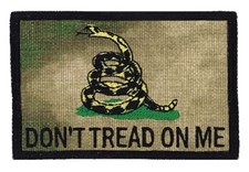 DON'T TREAD ON ME Embroidered Tactical Morale 2"x3" Patch. 24 HR SHIP! USA MADE!