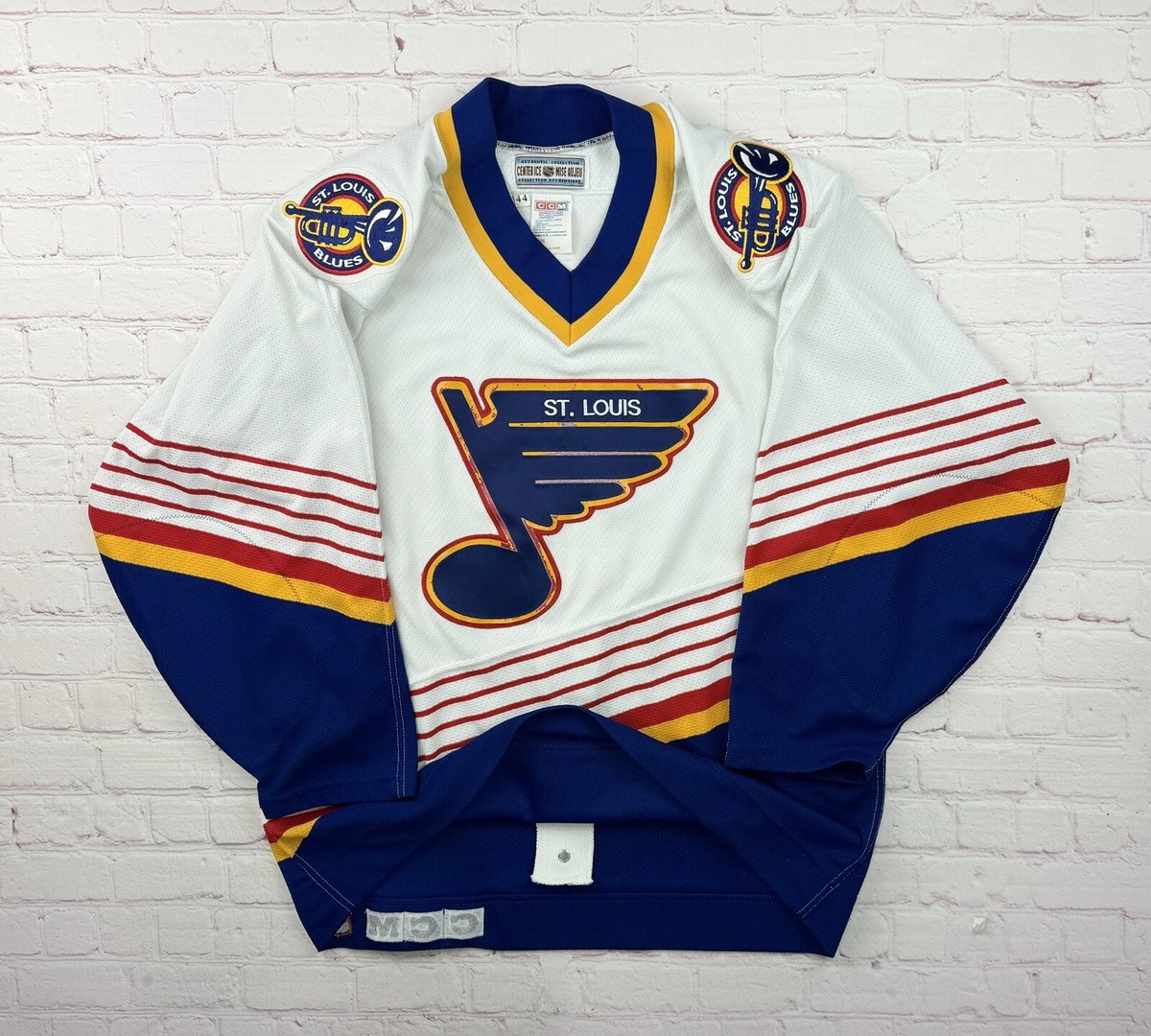 Vintage 90s NHL St Louis Blues Sewn Hockey Jersey Authentic Size