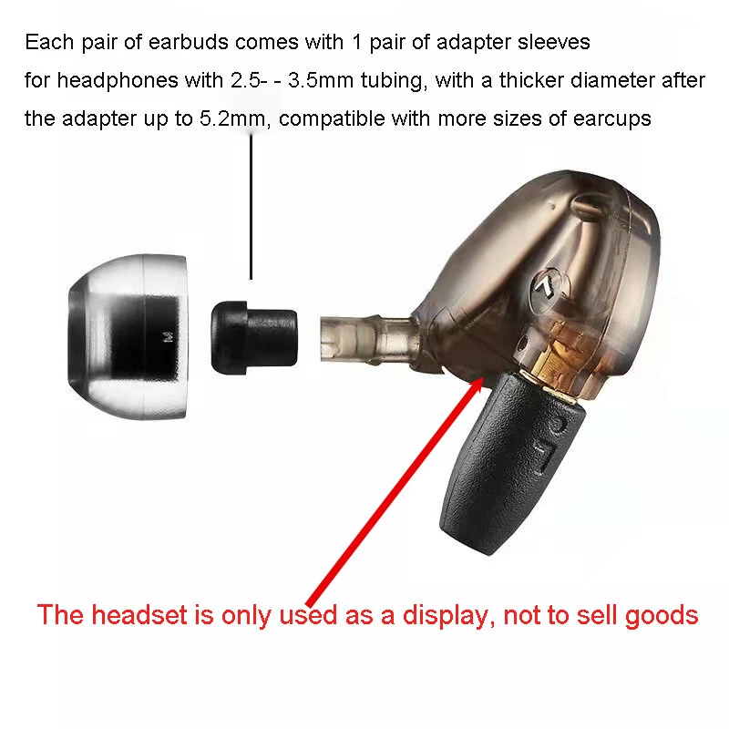 1 Pair Original AZLA Crystal LSR Headphone Covers Earbuds for SHURE  SE215SPE-A