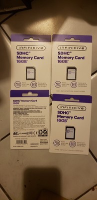 4 --SDHC Infinitive 16GB Memory Card. Stores Up To 2000 Photos. 20 Minutes Video