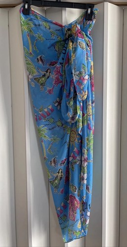 1 World Sarongs Women's Animal Print Sarong - Tiger Print Beach Cover-Up, Rayon, 66x44 Inches - View #7