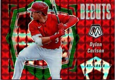 Dylan Carlson-2021 Mosaic Debut Green Mosaic Prizm #PD4 Cardinals