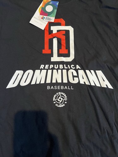 LEGENDS 2023 WORLD BASEBALL CLASSIC REPUBLICA DOMINICANA T-SHIRT BLACK ADULT L - Picture 2 of 3