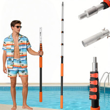 4-16 FT Telescopic Pool Pole, Swimming Pool Pole with 4 Baffle Locks