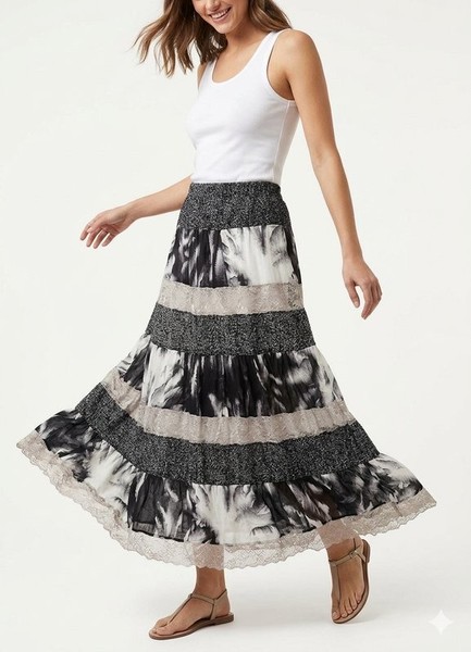 Women Patrizia Dini Skirt Black Viscose 36