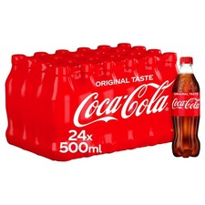 Coca Cola Classic PET Cola 500 ml (Pack of 24)