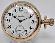1909 Hamilton Grade 941 18s 21 Jewel Lever Gold Filled Pocket Watch - SERVICED