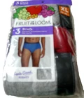 Fruit Of The Loom Men's Briefs, XL (40-42), 3 Pack, Cotton, Tag Free, Brand New