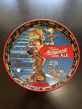 1940s Dr Seuss Narragansett Beer Tray Gangway for Gansett 12" Lithograph Tin