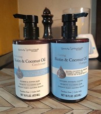 BEAUTY UNTOUCHED SJ CREATIONS HYDRATING BIOTIN COCONUT OIL SHAMPOO  CONDITIONER