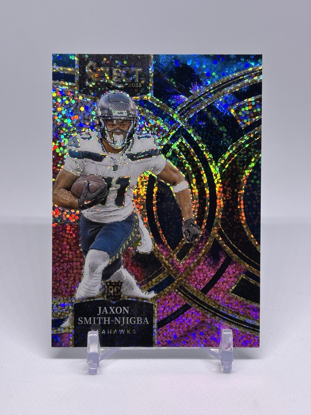 2023 Panini Select - Premier Level Jaxon Smith-Njigba #174 Cosmic Prizm (RC)