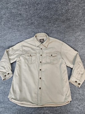 Levi's Outdoor Barn Field Chore Coat Mens Faux Sherpa Jacket Large Beige