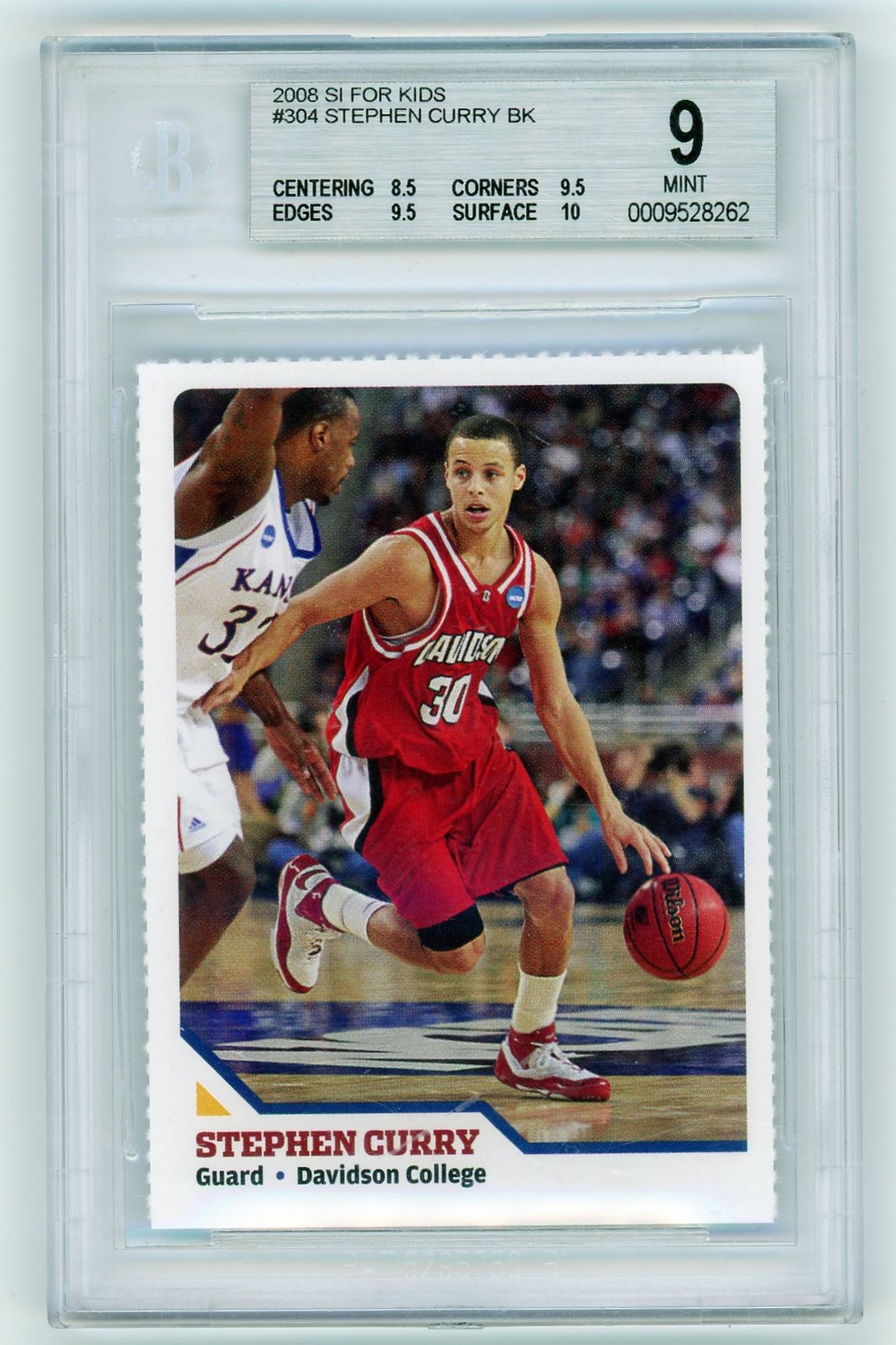 2008 SI for Kids Stephen Curry #304 BGS 9