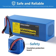 36V8Ah Li-ion Battery For E-Bike E-Scooter Eletric Bicycle Wlth 20A BMS