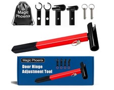 Hinge Gap Adjusting Wrench Kit, Heavy Duty 4 in 1 Door Hinge Adjustment Tool.