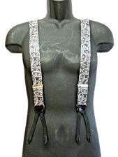 Trafalgar Formal Silk Suspenders Braces Paisley Made in England