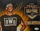 Dennis Rodman Signed METALLIC Photo 8x10  NWO Bulls Worm Autograph HOF JSA HOGAN