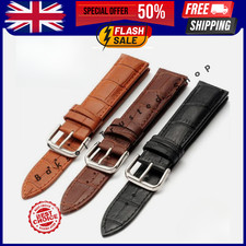 Mens Genuine Leather Watch Strap Twister Red Black Brown 18mm 20mm 22mm 24mm UK 