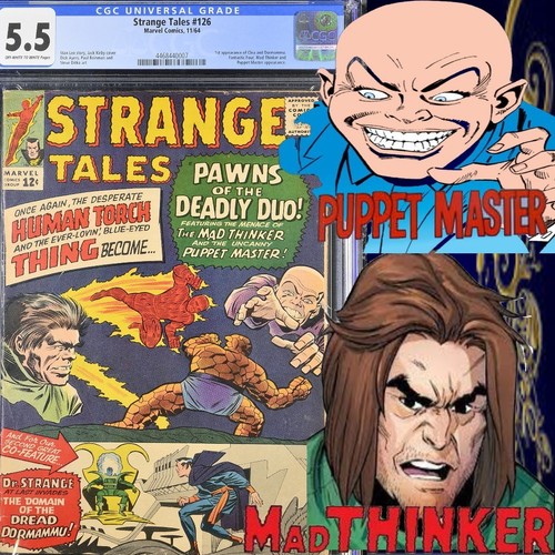 1964 Strange Tales #126 CGC 5.5 1st App of Dormammu, ruler of the Dark Dimension