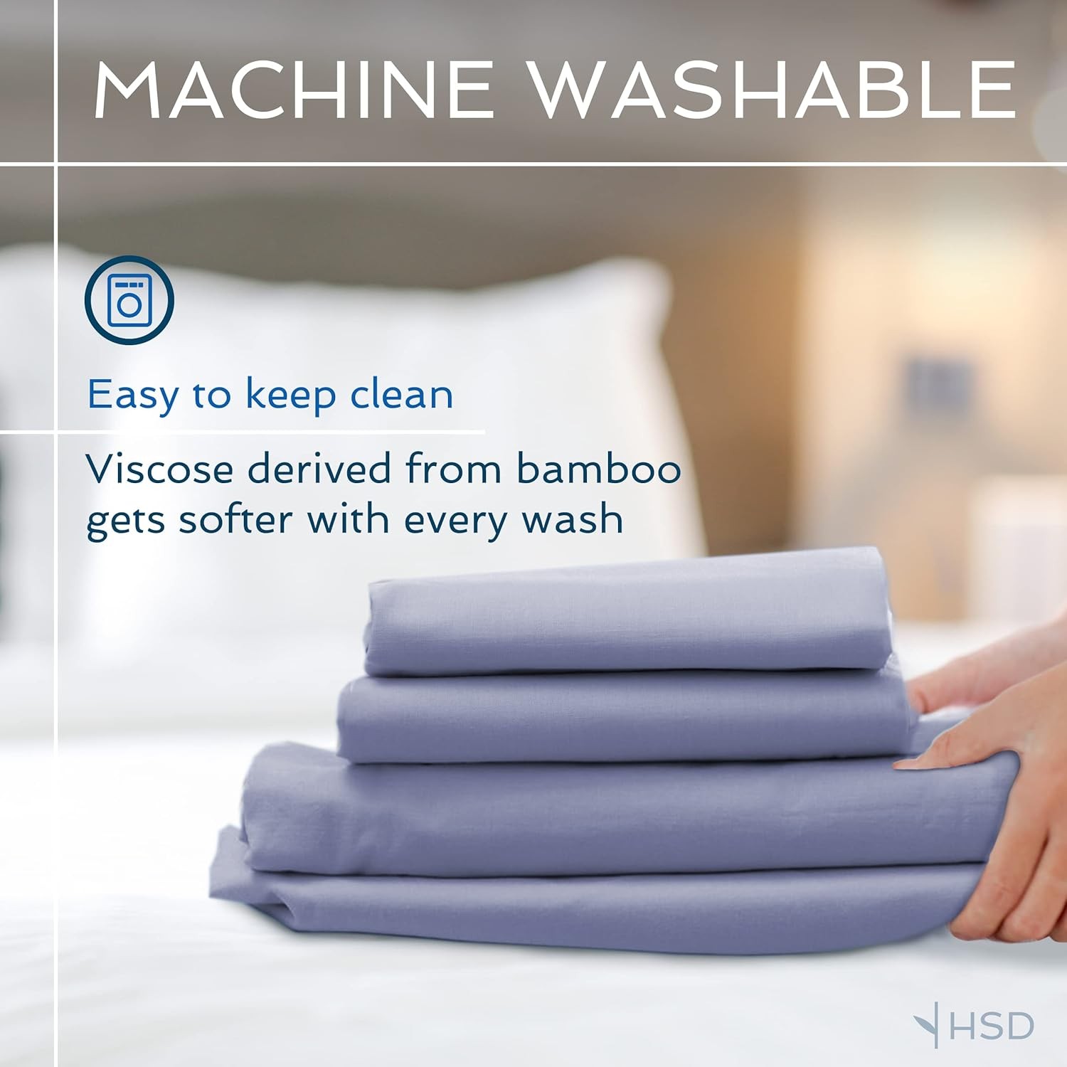 Sheets Direct 4 Piece Bed Sheet Set Full Size, 100% Viscose Derived 