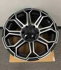 17x 9 Inch Black Machined Face Wheels Rim 6x139.7 Wheel 6 Lug Et 0 Mm Cb 110.5