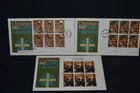 GB first day covers 1967 Christmas set of 3 all with marginal blocks of 6