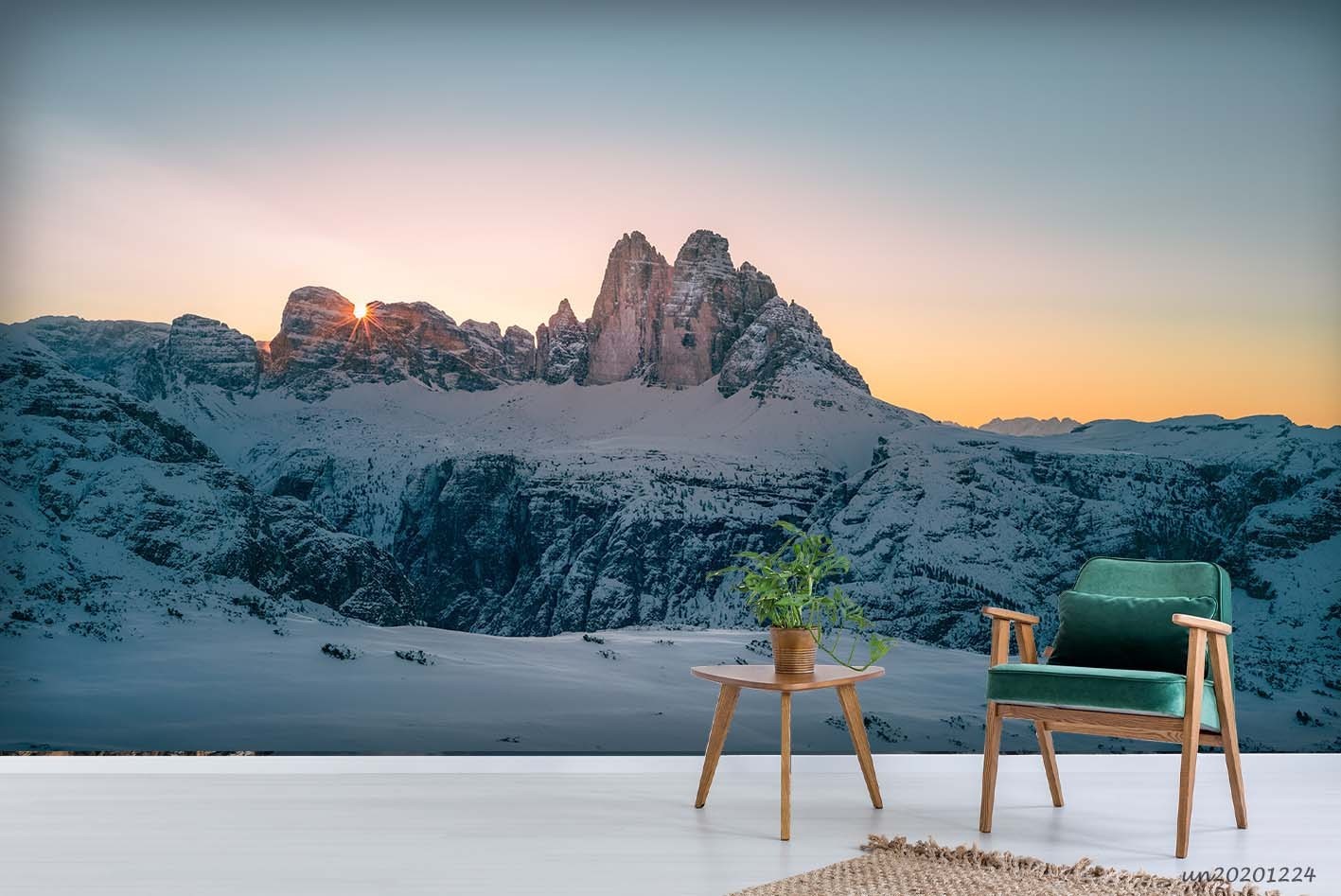 3D Snow Mountain Landscape Wall Murals Wallpaper Murals Wall Sticker