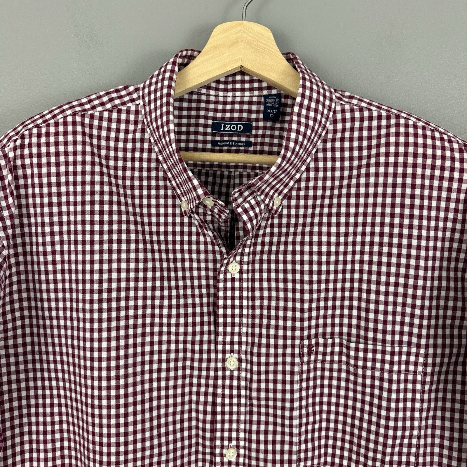 IZOD Premium Essentials Gingham Button Down Shirt… - image 3