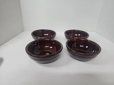 Vintage Marcrest Daisy Dot Stoneware Bowl Set Of 4 Cereal Chili Soup 6 Inches 