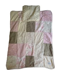 Glenna Jean Isabella Baby Quilt Pink Green Floral Stars French Toile Cottagecore