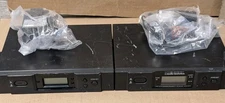 2x AudioTech ATW-R310 UHF Wireless Diversity Receiver 655-680 MHz W/ Power Cable