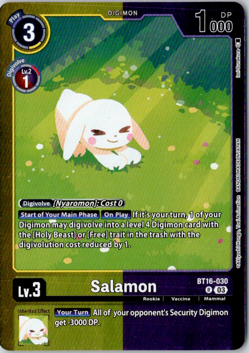 Salamon Rare Foil Beginning Observer BT16-030 R NM