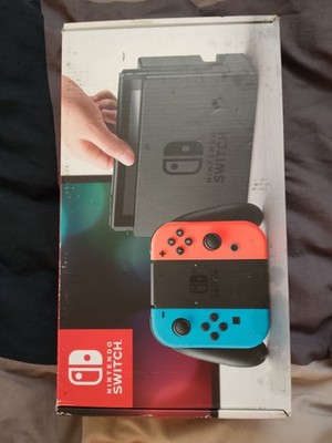 Nintendo Switch Konsole mit Joy-Con - Neon-Rot/Neon-Blau/Grau