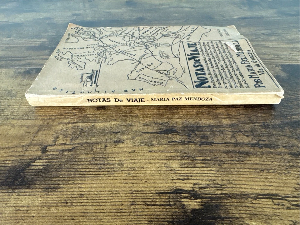 ANTIQUE 1930 SPANISH-FILIPINO FEMALE TRAVEL MEMOIR: NOTAS DE VIAJE BY M. MENDOZA - Image 2 of 4