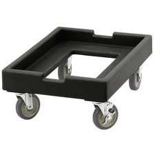 Cambro CD1826PDB110 27"x19" Black Camdolly Dolly Dough Box 10" Height