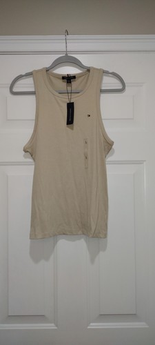 Neu mit Etikett Tommy Hilfiger hellbraunes Tanktop Größe L - Bild 2 von 7