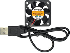 40Mm X 10Mm DC 5V USB Brushless Cooling Fan, Dual Ball Bearing, YDM4010B05