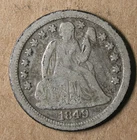 10C 1849-O Liberty Seated Dime Fine New Orleans Mint * AvenueCoin