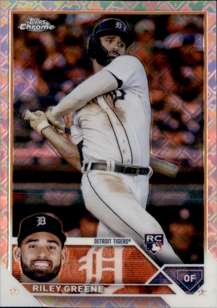 2023 Topps Chrome Logofractor Edition - Riley Greene #182 (RC)