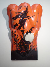 Vintage Halloween Clicker Witches Bats Full Moon Works