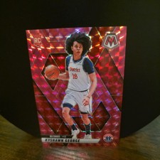 2024-25 Panini Mosaic - Rookies Kyshawn George #247 Pink Mosaic Prizm /175 (RC)