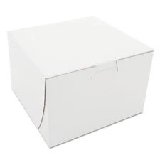 0909 Premium Clay Coated Kraft Paperboard White Non-Window Lock Corner Bakery...
