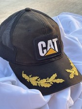 Vintage CAT Caterpillar Equip.Scrambled Eggs Trucker Hat Snapback Cap Workwear