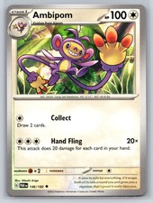 Ambipom Pokemon SV04: Paradox Rift #146/182