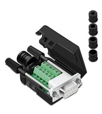 1PCS DB9 Breakout Connector, Solderless RS232, Female 9-pin Terminal Board